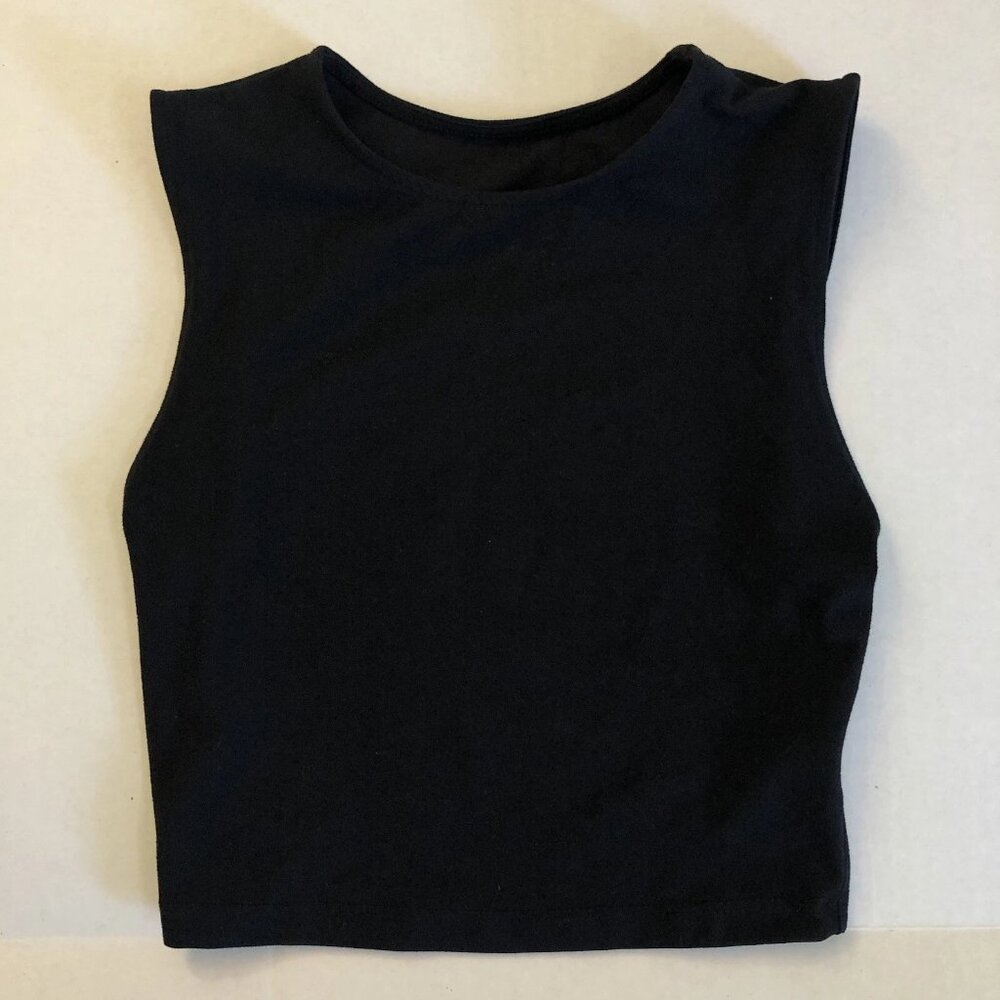 Joah Brown Second Skin Tank Top Crop Black XS/S - Picture 3 of 8